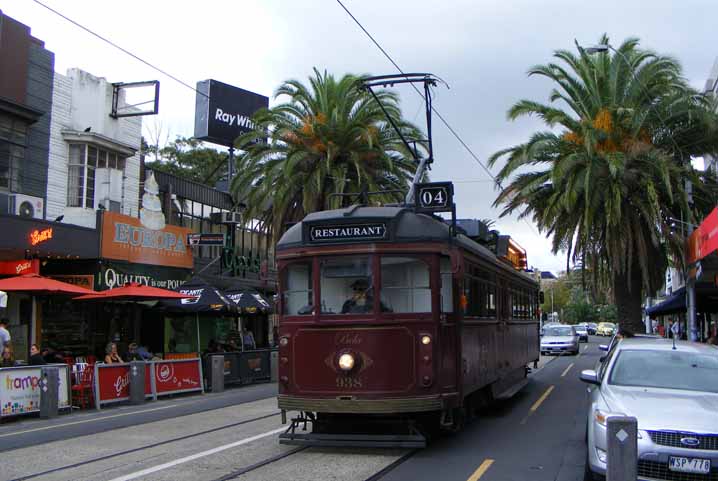 Yarra Trams Class W restaurant car 938